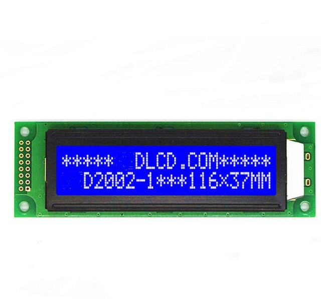 20x2 character LCD display