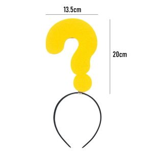 Mũi Tên Câu Hỏi Đánh Dấu Biểu Tượng Hairband Vui Quirky Buổi Hòa Nhạc Headband Cho Hiệu Suất Lễ Hội Trang Trí Cho Tốt Nghiệp - Product Image 4