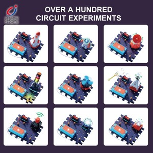 Chengji DIY khối xây dựng điện tử Đồ chơi mạch trẻ em giáo dục khoa học hàng không vũ trụ Đồ chơi khoa học khối điện tử - Product Image 5