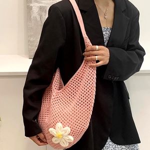 Verano nuevo bolso de un solo hombro tejido de gran capacidad, axila, bolso, verano para mujer, Playa - Product Image 4