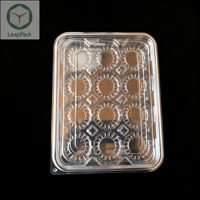 Contenitori Monouso in Plastica PET Trasparente, Scatole Rettangolari per Cupcake, Dessert, Muffin, Confezioni per Cioccolato e Alimenti