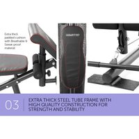 Appareil de musculation multifonctionnel commercial pour la maison, machine d'entraînement de force avec contrepoids de 100 livres, en acier, MaibuFit