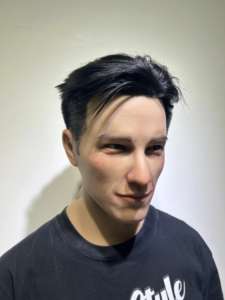 Masque facial humain réaliste en silicone avec cheveux |   Masque complet doux pour homme et femme pour un usage quotidien et un maquillage naturel - Product Image 6