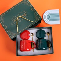 Mug à café créatif avec logo personnalisé chinois, faible MOQ, vente en gros d'usine, style cadeau d'entreprise, Chaozhou