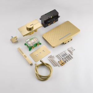 Yapin 0623 đơn xử lý mưa vòi hoa sen đặt treo tường phòng tắm vòi nước tĩnh nhiệt giấu đồng thau van gốm khách sạn ưa thích - Product Image 2