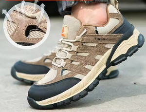 Botas de Senderismo Cómodas para Hombre, Altura Media de Pantorrilla, Impermeables y Antideslizantes, para Uso en Exteriores en Todas las Estaciones - Product Image 3