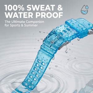 <span class=keywords><strong>Bracelet</strong></span> de montre de remplacement en TPU pour <span class=keywords><strong>Swatch</strong></span> AP Royal Pop Series Glacier Transparent 3H Side Crown Sport Band - Product Image 5