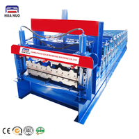 Machine de formage de rouleaux de tuiles émaillées double couche pour tôles de toiture trapézoïdales ondulées, avec moteur essentiel pour la fabrication de toitures