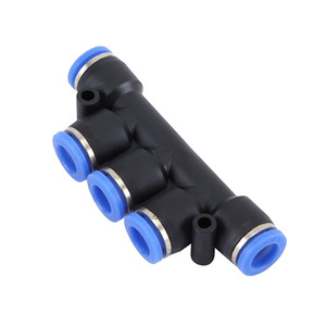Connecteur pneumatique 5 ports 5 voies en plastique à connexion rapide 4 6 8 10 12 mm pour outils pneumatiques - Product Image 2