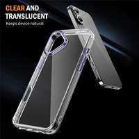 Cadre d'objectif en métal Transparent Transparent TPU Hybride Dur PC Antichoc Smart Phone Case pour iPhone 16 Plus 15 14 13 12 11 Pro Max