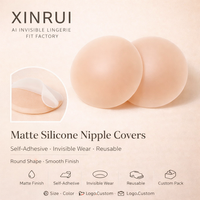 <strong>Best</strong> <strong>Selling</strong> Custom Silicone Adhesive Matte Pasties Wholesale Sexy Lingerie Nipple Cover for Women Intimates Accessories