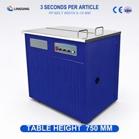 Machine d'emballage semi-automatique sur pied mobile YS-A2C pour cerclage de cartons en entrepôt avec bande PP large