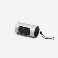 Nouveau projecteur vidéo LCD portable 1080P avec batterie intégrée et écran LED, design avancé 2026 pour cinéma maison