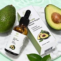 Sérum Visage Apaisant et Hydratant à l'Oligopeptide d'Avocat Fermenté, Panthénol et Céramide NP pour Peaux Sensibles et Réparation de la Barrière Cutanée