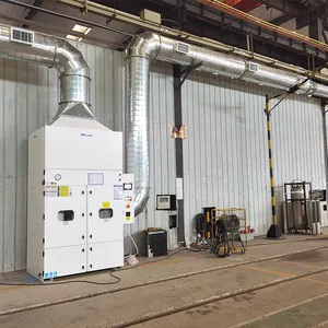 Pulse Jet Vacuum Cleaning Central Industrial Dust Collector System for Woodworking Metal Processing