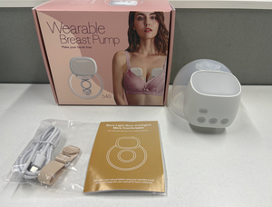 Tire-lait électrique portable en silicone de qualité alimentaire sans BPA 2 en 1 avec fonction d'aspirateur nasal pour bébé rechargeable - Product Image 3