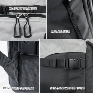 Échantillon gratuit Sac à chaussures de ski imperméable 60L Sac à chaussures de ski imperméable pour voyage en avion Sac à dos pour casque Sac à ski personnalisé - Product Image 6