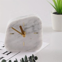 Moderne Wohnkultur Büro zu Hause Wohnzimmer Studie Tisch Highend Desktop-Uhr minimalist ischen Marmor Schreibtisch uhr