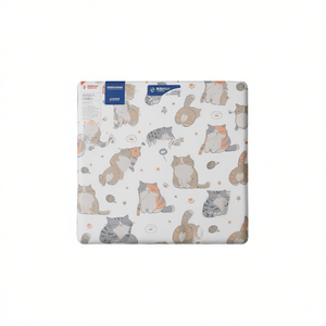 Drap-housse Gatti 100% coton, taille simple, motif chat - Product Image 3