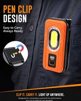 Lámpara de Trabajo Flexible de 3000mAh, Recargable, LED COB, Magnética, para Inspección y Reparación Mecánica, para Taller Automotriz