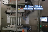 Çok Kanallı 4 Hatlı Elektrikli Otomatik PLC Kontrollü Poşet Kağıt Paketleme Makinesi 10-50ml Sıvı Dolum Gıda Paketleme