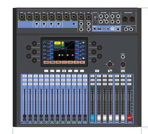 Console de <span class=keywords><strong>mixage</strong></span> numérique professionnelle DM 16V 1.0 16 canaux avec alimentation fantôme 48V, égaliseur 3 bandes, entrées XLR pour le <span class=keywords><strong>mixage</strong></span> sonore - Product Image 3