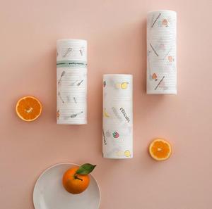 Serviette Non tissée jetable, 1 pièce, essuie-tout de cuisine, utile, en coton, chiffon de nettoyage, pour paresseux - Product Image 2