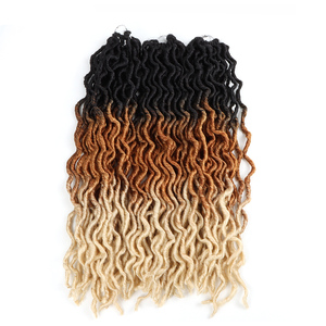 Extensiones de Cabello Sintético Ombre Gypsy Locs para Crochet, Goddess Locs, Faux Locs, African Roots, Dreadlocs, para Trenzas de Mujer - Product Image 5