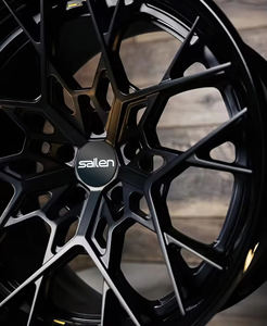 Jantes en alliage forgé sur mesure pour Mercedes et Audi, design concave noir semi-brillant, 5x112/114.3/120, Classe C, Classe E, Série 3/4, 6061 T6 - Product Image 2