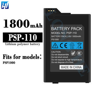 Batería Recargable de Polímero de Iones de Litio <span class=keywords><strong>PSP</strong></span>-S110 <span class=keywords><strong>PSP</strong></span>-110 para Consolas de <span class=keywords><strong>Juegos</strong></span> Sony PSP1000 - Product Image 1