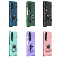 Étui pour Z Fold4 Fold3 Samsung Z Fold 2 1 Anti-impact Antichoc Anti-rayures Housse de protection Mecha Noir Vert Bleu
