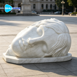 Escultura <span class=keywords><strong>de</strong></span> Mármol Gigante con Forma <span class=keywords><strong>de</strong></span> Cabeza Durmiente, Estatua <span class=keywords><strong>de</strong></span> <span class=keywords><strong>Piedra</strong></span> <span class=keywords><strong>de</strong></span> Arte Moderno para Decoración <span class=keywords><strong>de</strong></span> Plazas y Parques, Personalizable - Product Image 6