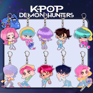 New Kpop Thợ Săn Quỷ trong suốt Acrylic Keychain đôi bên <span class=keywords><strong>in</strong></span> Hàn Quốc chương trình truyền hình phổ biến Mặt dây chuyền - Product Image 2