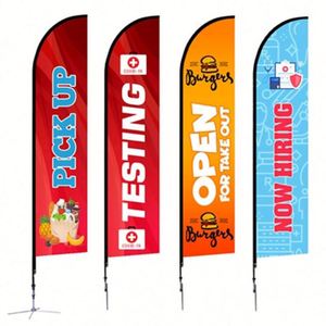 Drapeaux personnalisés coupe-vent, drapeaux de plage à lame, bannières promotionnelles personnalisées pour la publicité et l'affichage commercial - Product Image 2