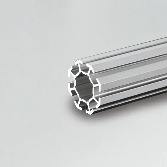 Bingkai cangkang aluminium pemasangan mudah manufaktur Tiongkok 15 tahun profil ekstrusi 8 alur sistem