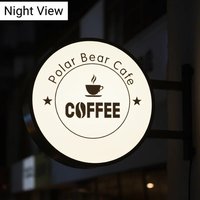 Logo d'entreprise personnalisé en acrylique avec éclairage LED, panneau d'affichage moderne pour vitrine de magasin, bar, bureau et décoration murale à domicile