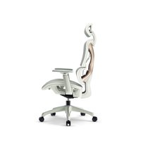 Chaise de bureau ergonomique, nouveau design, tissu haut de gamme, chaise de direction, accoudoirs 2D et 3D, style moderne, chaise en mesh pour patron/CEO, acier durable