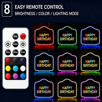 Prix d'usine Personnalisé Rechargeable Acrylique Détachable Boîte à messages lumineuse Tableau de lettres LED Glorifier VIP Présentoir de bouteilles