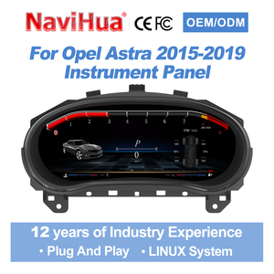 NaviHua Nouveau Tableau de Bord Numérique pour Opel Astra 2015-2019, Compteur de Vitesse LCD, Compteur de Régime, Affichage du Cockpit Virtuel - Product Image 1