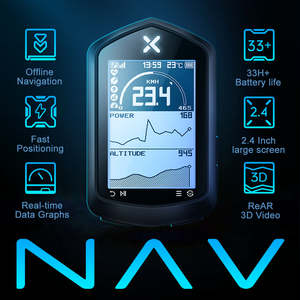 Computadora para Ciclismo XOSS NAV con Pantalla LCD de 2.4 Pulgadas y Retroiluminación Automática, GPS/BDS/GLONASS, 33 Horas de Duración de Batería, Inalámbrica Ant+, Resistente al Agua IPX7 - Product Image 3