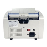Machine à compter l'argent USD EUR UAH ARS ILS IQD Multi-devises Calculatrice Détecteur de faux billets Affichage TFT Machines à compter les billets