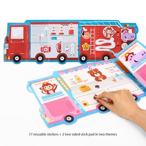 Autocollants stéréoscopiques 3D faits à la main, sac de matériel eva autocollants pour enfants formation à la concentration puzzle couches d'autocollants - Product Image 5