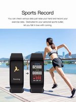 Reloj inteligente OEM ODM F1 Plus, pulsera con pantalla a Color, presión arterial, frecuencia cardíaca, sueño, seguimiento de actividad física, reloj despertador, banda inteligente