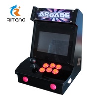Riteng аркадный шкаф панель с монетоприемными играми 2 игроков аркадный комплект мини-барная приставка