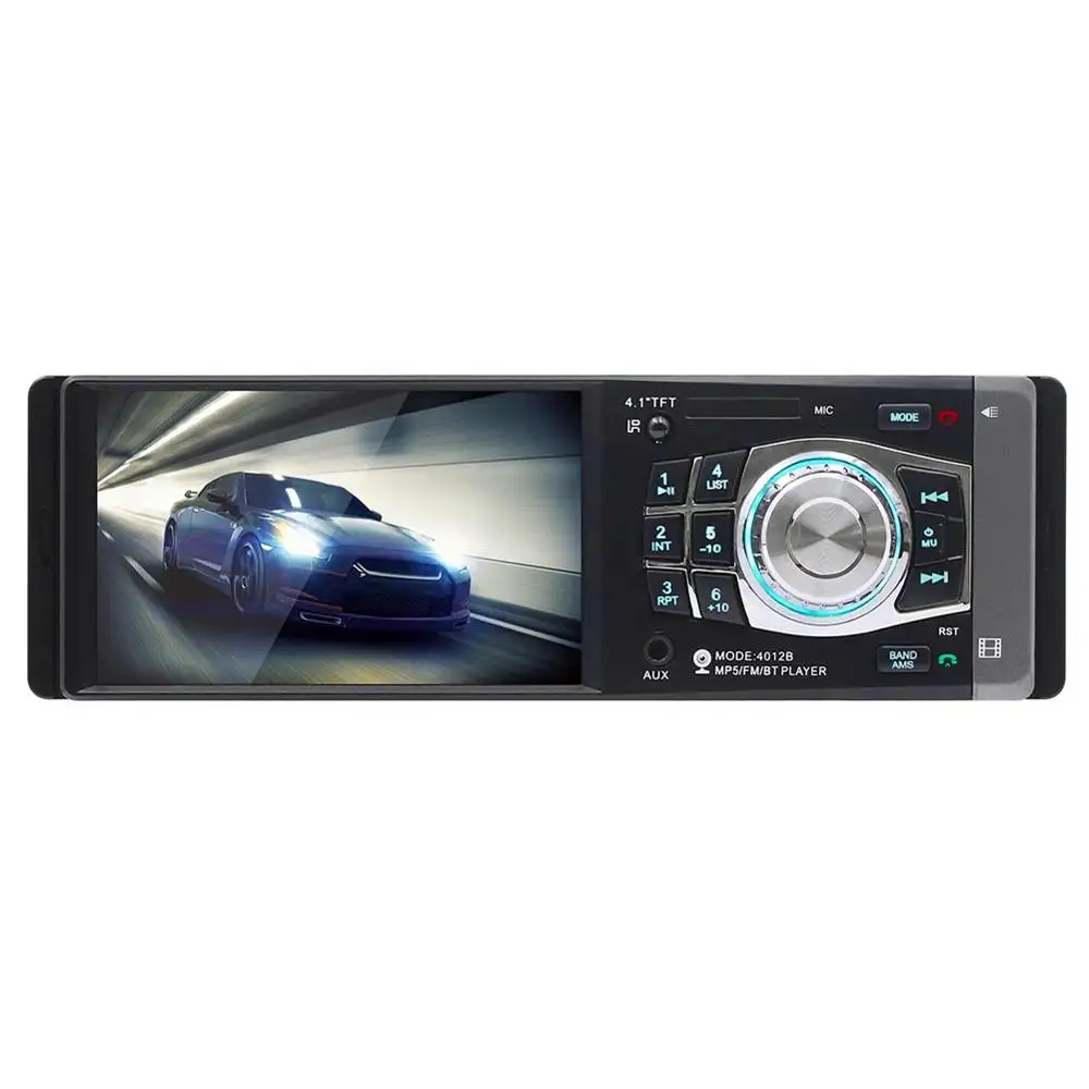 universal 4 inch single 1 din car radio FM/SD/USB/AUX car stereo mp5 player with steering wheel remote control with bT