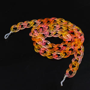 ขายส่ง70ซม. จุดที่มีสีสันโซ่เมอร์แมนผสมลูกอมผิวเกล็ดน้ำแข็งเครื่องประดับแบบทำมือเครื่องประดับแฟชั่นโซ่แว่นตากันแดด - Product Image 6