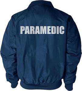Bomber antivento pesante con Logo riflettente EMT giacca paramedica medica di emergenza con fodera in pile - Product Image 4