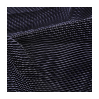 Tissu plissé imprimé à l'argent 195 g/m² 100 % polyester non extensible doré/argenté tissé pour manteau/robe