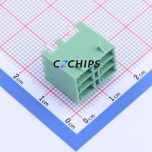 KF2EDGKVG-3.5-2*3P Plug-in Terminal Block Through hole,P=3.5mm Connector Board-to-Board / Socket - Closed Snap Fixing 2x3P 3.5mm - Product Image 1