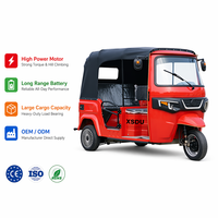 Modèle de véhicule de transport Tuk-tuk Rickshaw, tricycle électrique, moto, voiture à carrosserie ouverte pour passagers
